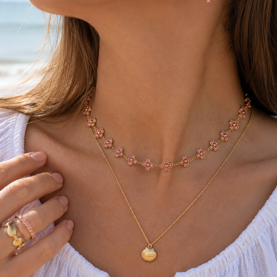 Collier Floréa Rose