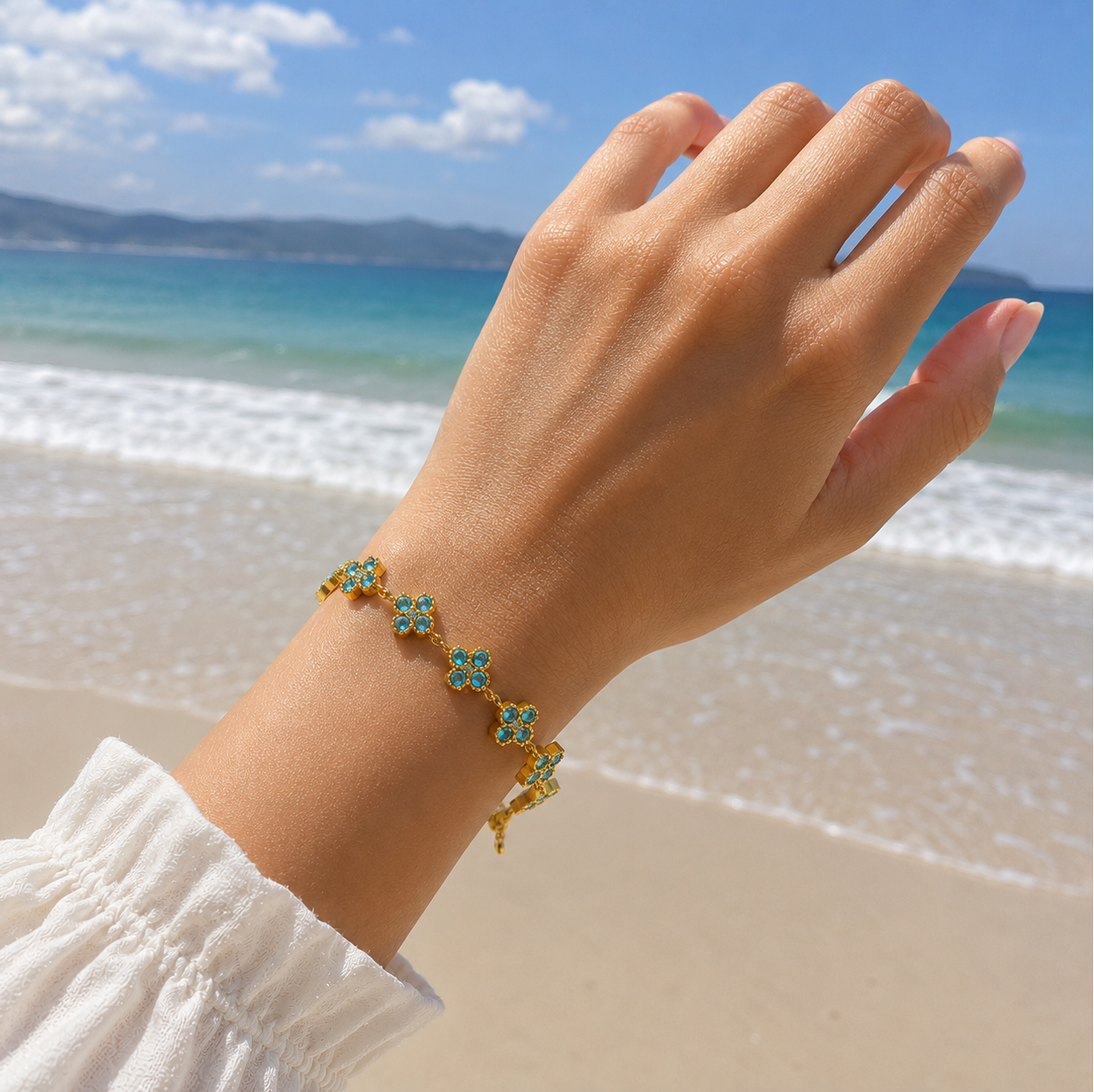 Bracelet Floréa Bleu Ciel