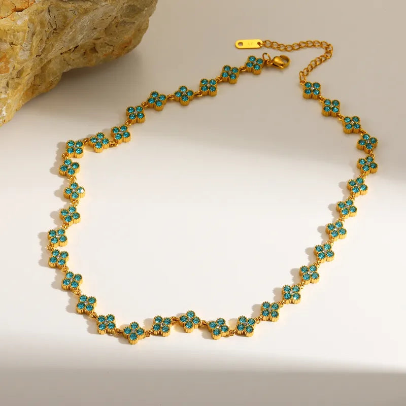 Collier Floréa Bleu ciel