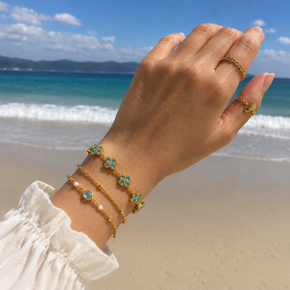 Bracelet Floréa Bleu Ciel